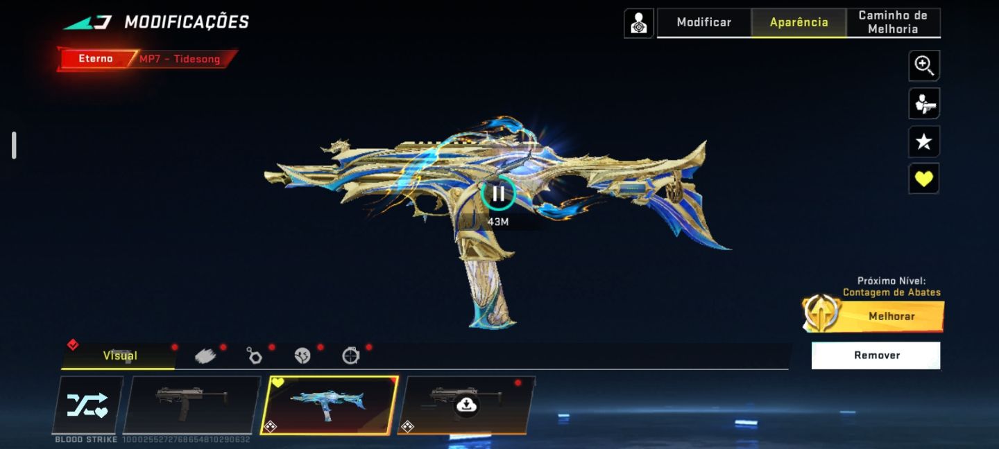 CONTA DE BLOOD STRIKER INSANA COM 4 ETERNA,VÁRIAS SKINS DE PERSONAGENS!!!