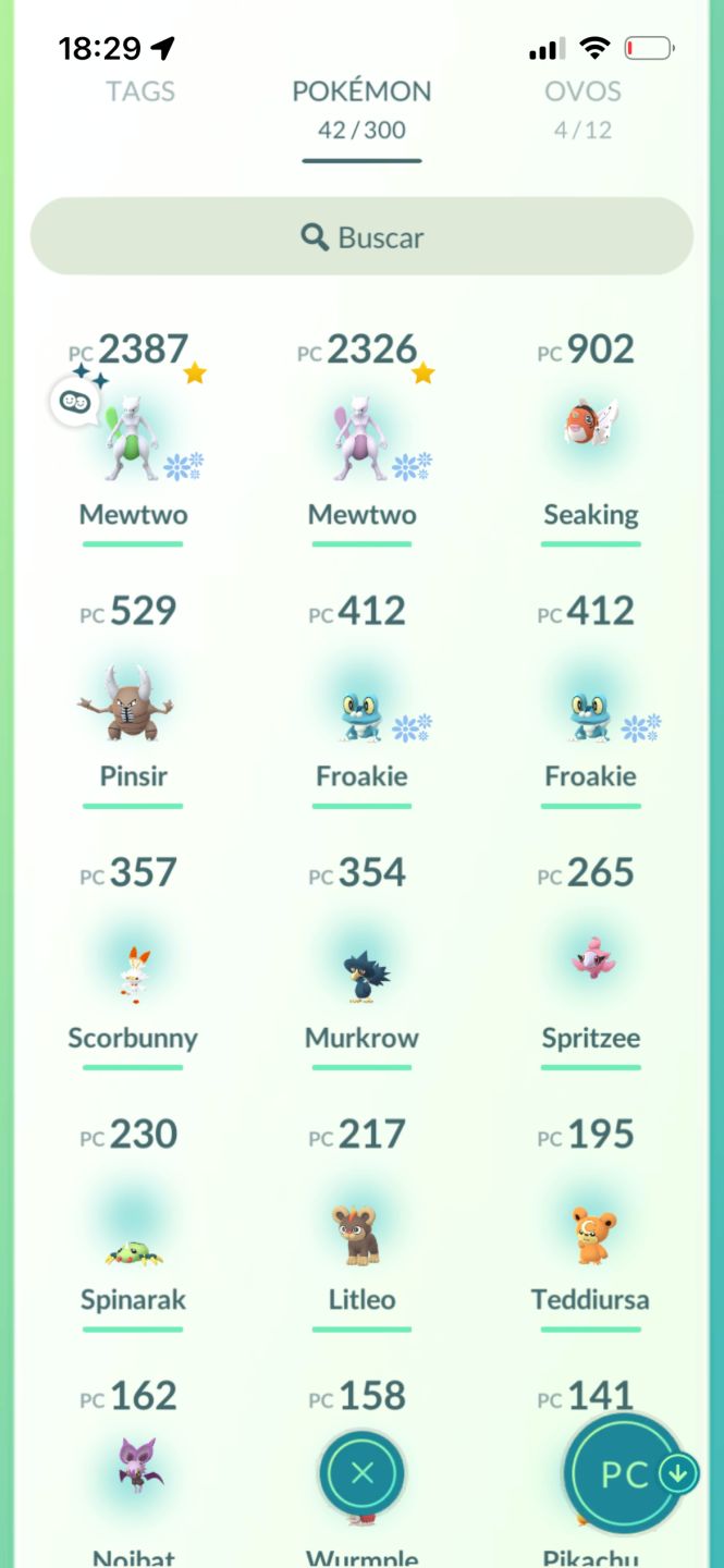 Conta pokemon go com mewtwo 100% shiny com fundo especial