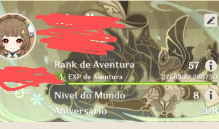 Conta ar57 america skirk + mavuika + nefer + flins Ásia ar26 ayaka + venti