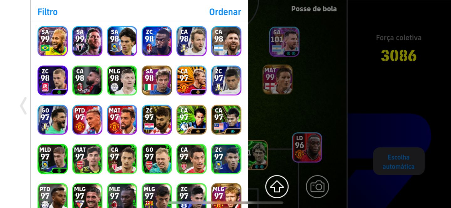 Pra sair rápido 3 contas efootball por 170