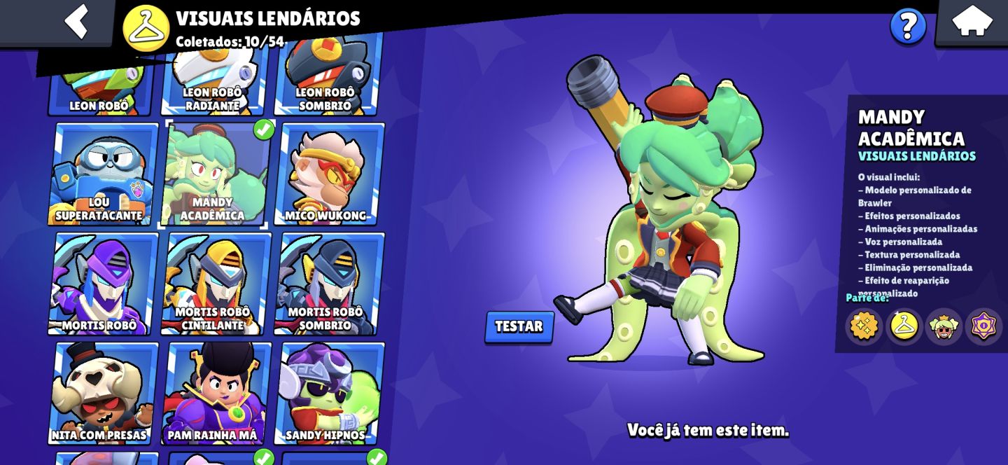 CONTA BRAWL STARS FULL LENDÁRIOS E ULTRA