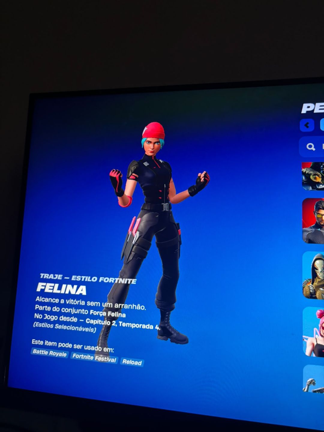 Conta de fortnite com wildcat