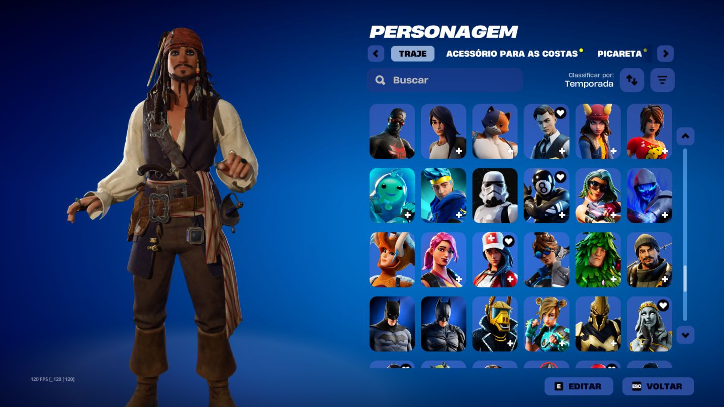 CONTA FORTNITE OG / STACKED 264 SKINS + STW FOUNDER