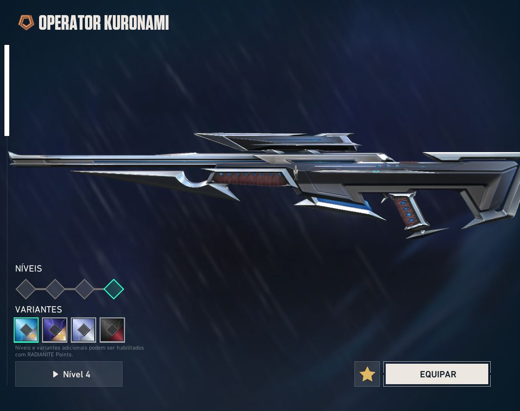 Valorant | Diamante 1 | Nível 267 | Champions 2025 (Faca + Vandal) | Set Kuronam