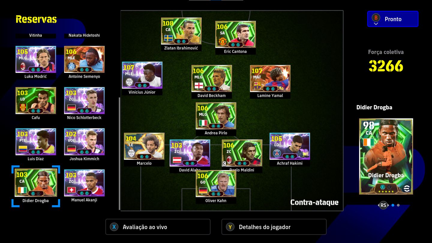 CONTA EFOOTBALL(XBOX-PC) COM YAMAL BIG TIME VINI JR BLITZ E COMPANIA