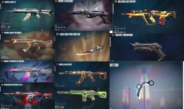Conta Valorant | 4 Vandal | 2 Facas | 2 Phantoms | Ghost, Sheriff e Bulldog