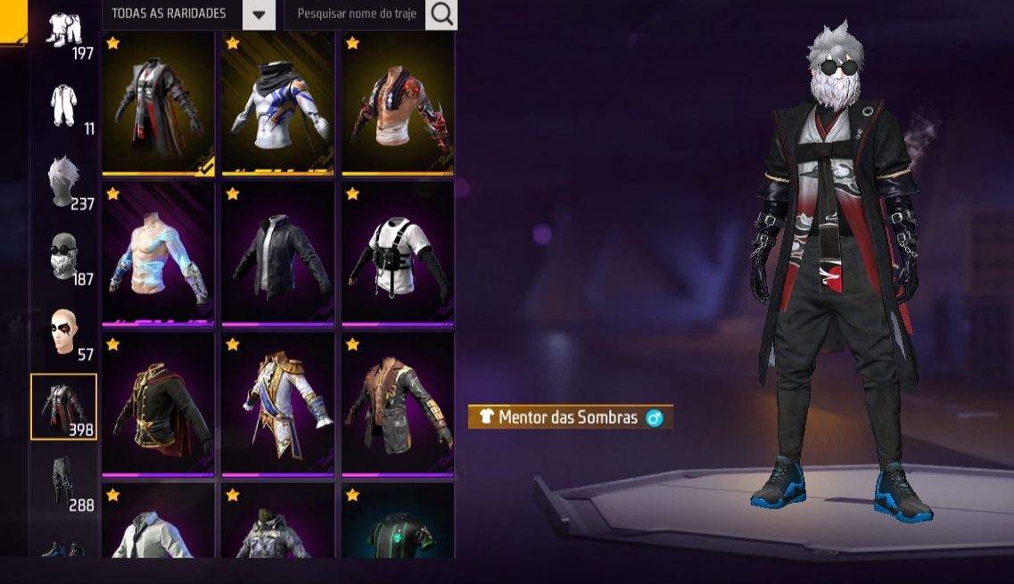 Conta Free Fire Gemada Angelical Passes Antigos Skins Raras