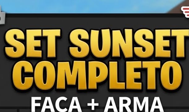 SET SUNSET COMPLETO MM2 (Faca Sunset + Arma Sunrise) - Entrega Rápida!