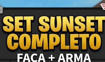 SET SUNSET COMPLETO MM2 (Faca Sunset + Arma Sunrise) - Entrega Rápida!