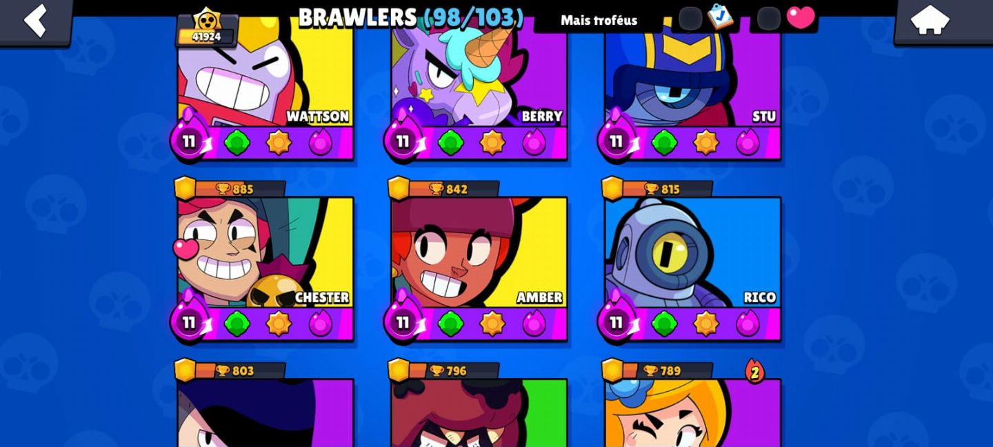 Conta Brawl Stars à venda completa e de alto nível!