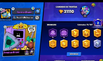 Conta Brawl Stars 31K - Spike, Leon, Crow - 73 Brawlers - 7 LENDÁRIOS