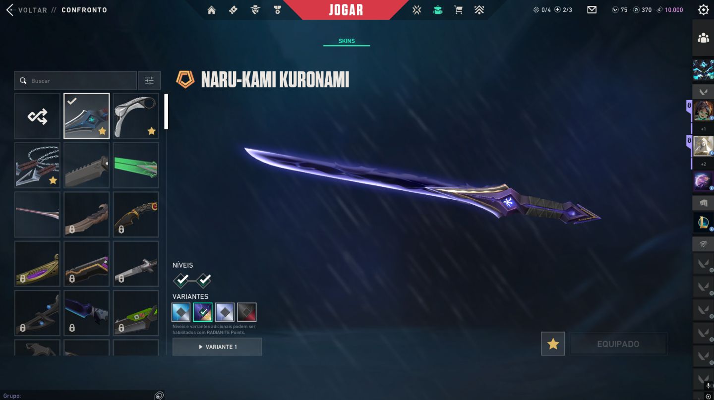 Conta com skins tryhard: Kuranami velha e nova: Gaia: Phanton reconhecimento etc