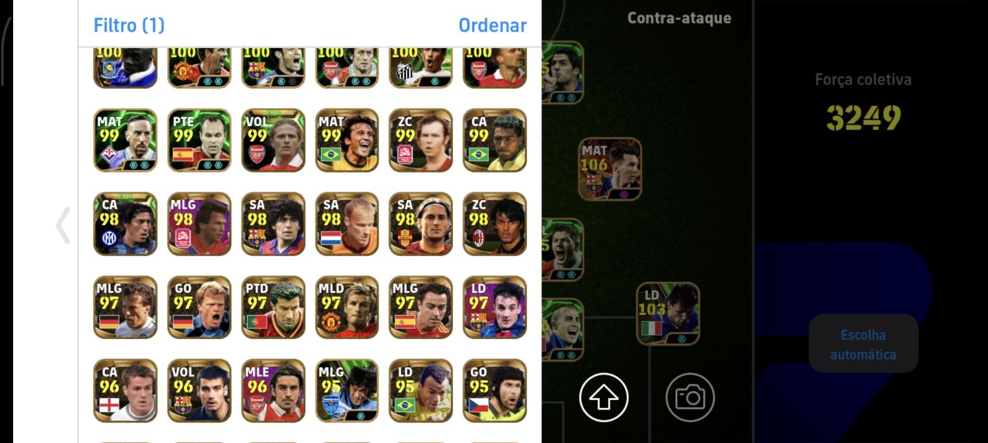 Conta mobile Efootball Pelé+ messi