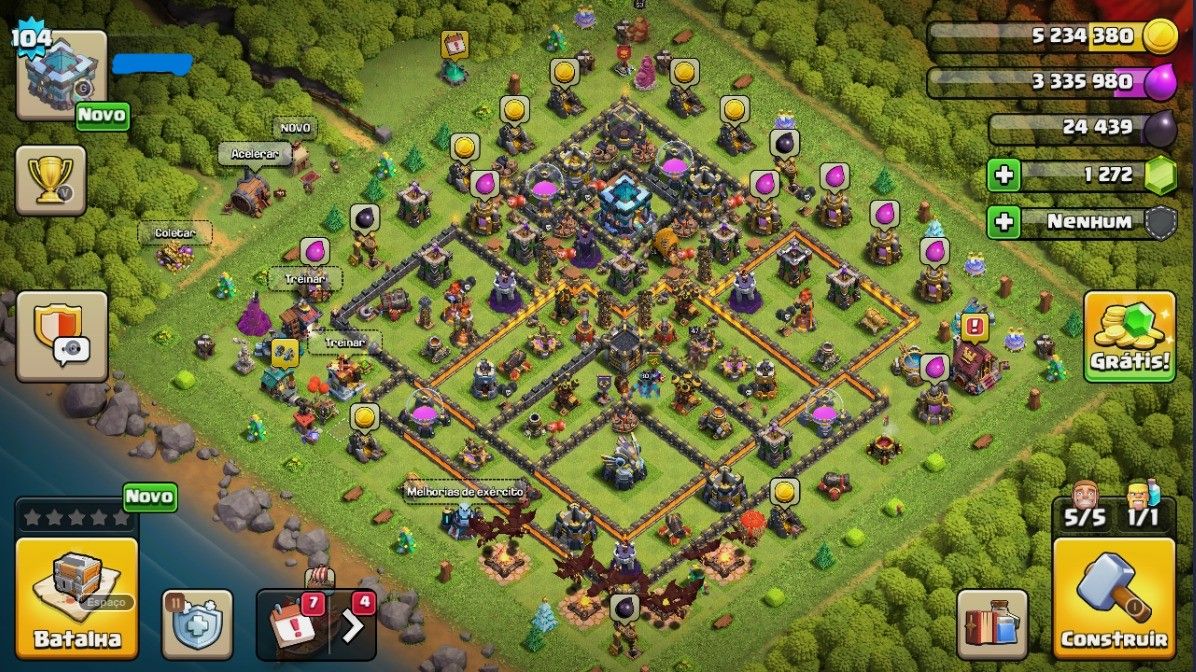 CONTA CLASH OF CLANS CV 13