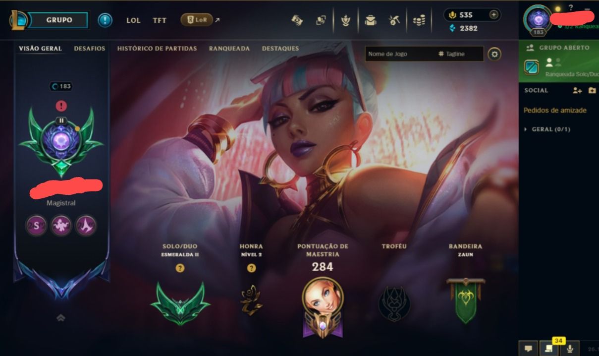 UPADA A MÃO ESMERALDA2soloq e 3flex COM 17R$RP/FULLCHAMP 41SKIN HONRA4 SEM DADOS