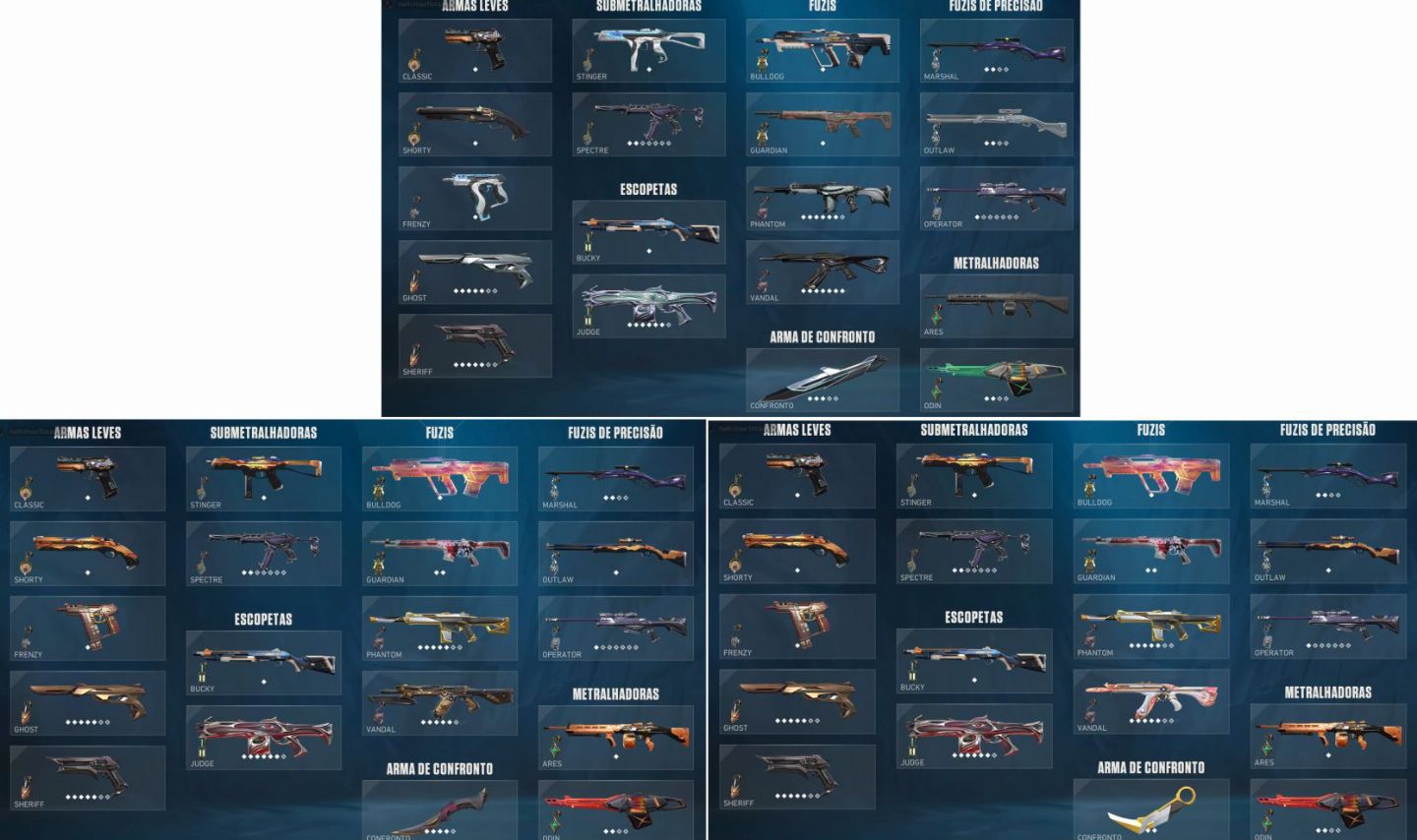 CONTA DE VALORANT DÍSPONIVEL FULL SKIN, único dono, skins a vontade, confira!