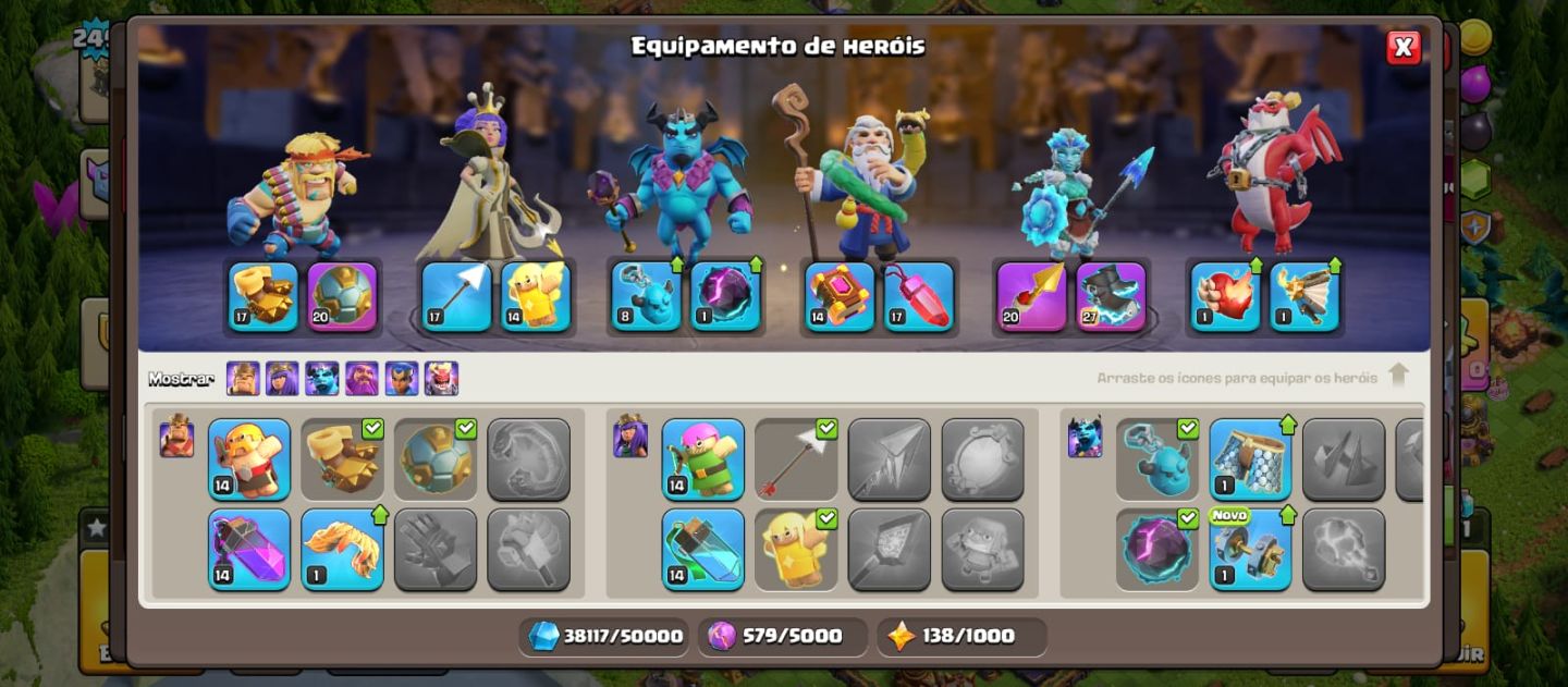 CONTA CLASH OF CLANS CV 17