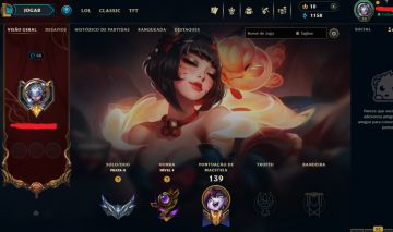 CONTA LOL COM SKIN AHRI TERMAS DO FLORESCER ESPIRITUAL