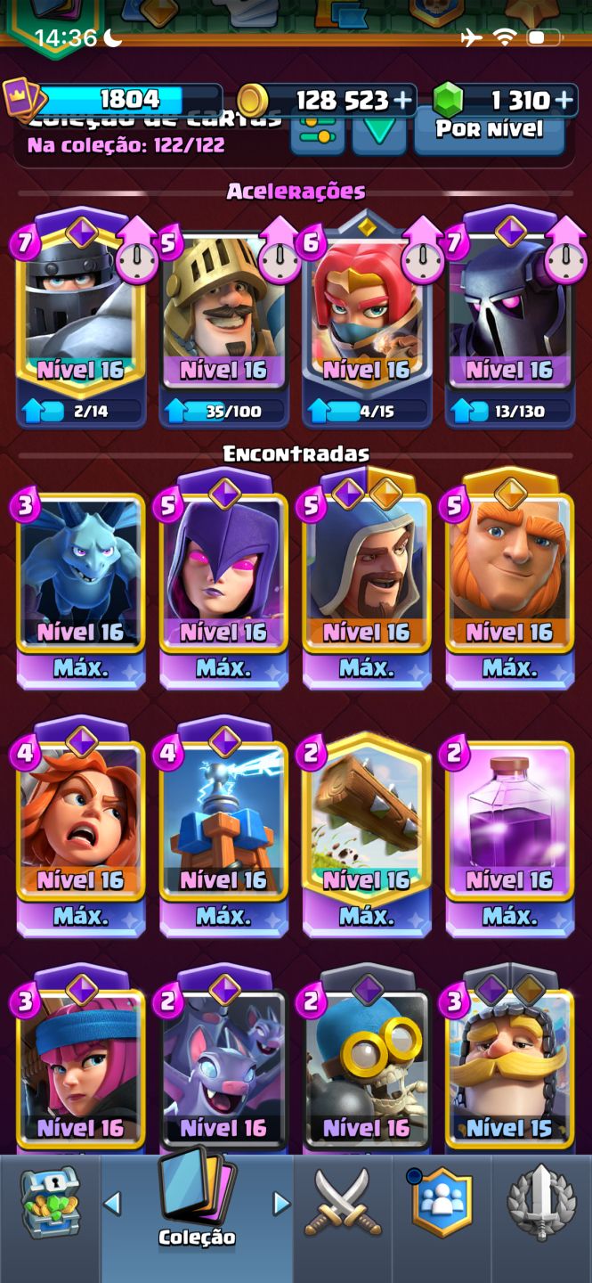 Conta Clash Royale Evoluída