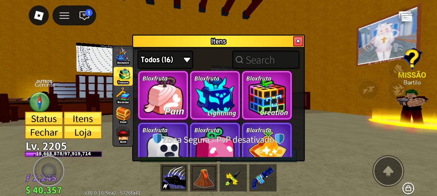 SUPERRRR CONTA DE BLOX FRUIT