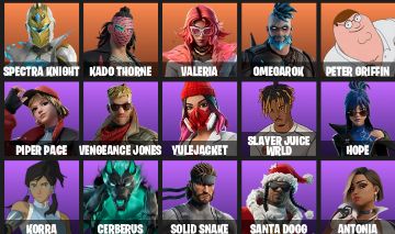 Conta Fortnite 35 Skins | Peter Griffin, Ahsoka, Korra + Solid Snake