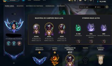 CONTA LEAGUE OF LEGENDS DIAMANTE IV | 195 SKINS | TODOS OS CAMPEÕES