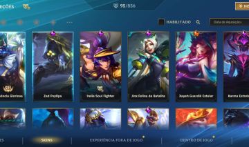 Conta Wild Rift desapego com 95 skins