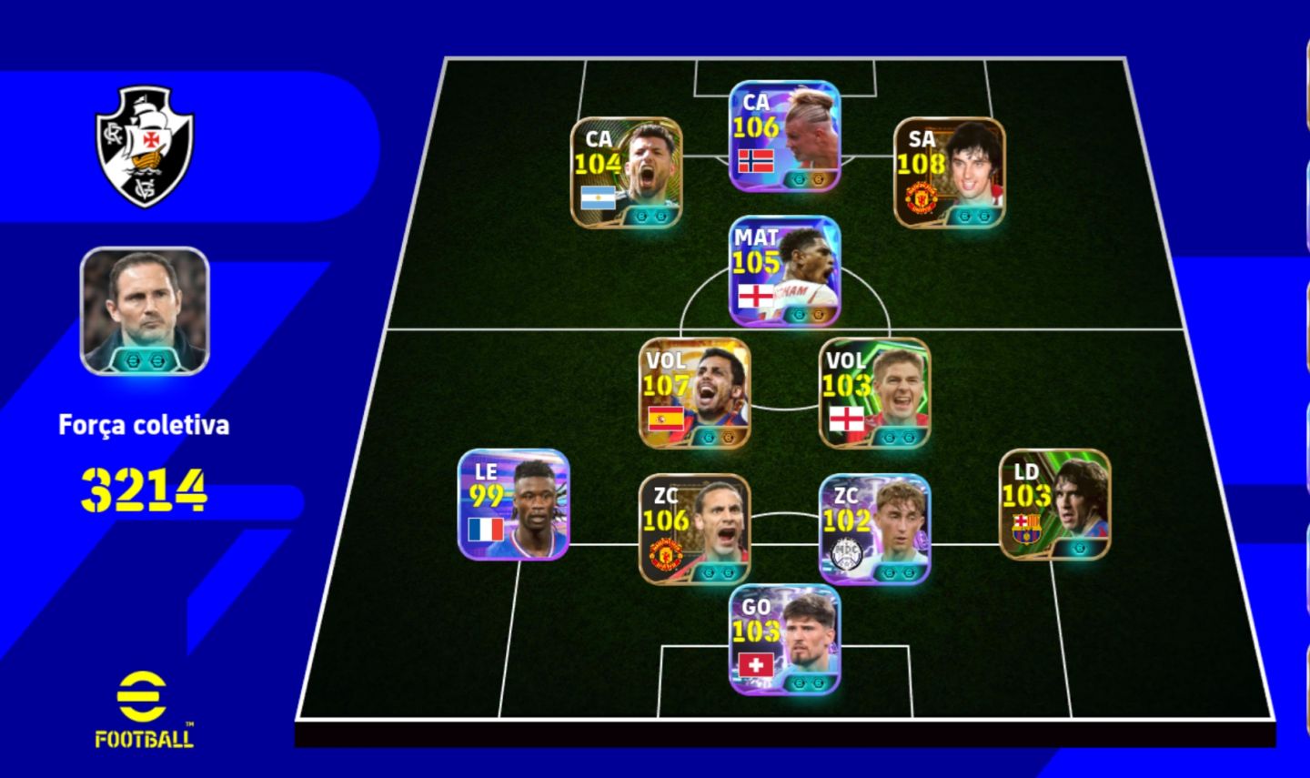 Conta de efootball mobile 27 com Best 109 e Rodri big time top