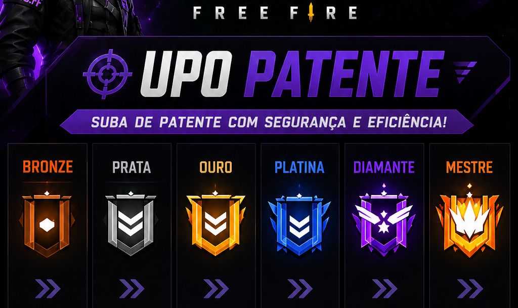 UP de Patente FF | Suba de Rank