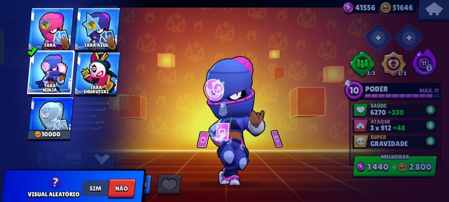 Conta Brawl Stars 61K, +590 gemas, +45k de ouro, Skins Raras, 107 Brawlers