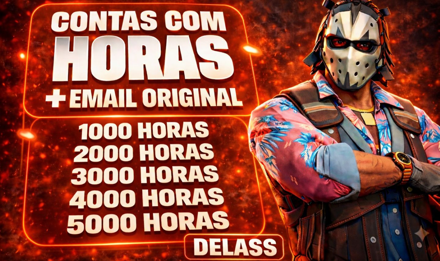 Contas CS2 com 1.000 a 5.000 Horas + E-mail de Criação | Promoção