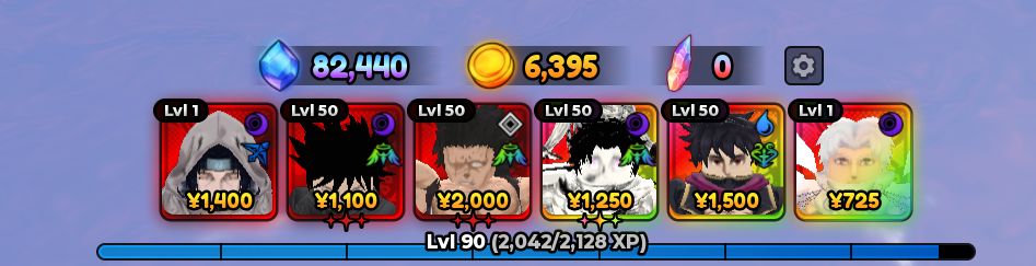CONTA ANIME EXPEDITIONS MEGUMI ZARAKI YUTA DARK MAGE UNBOND + ITACHI + 5K GEMAS