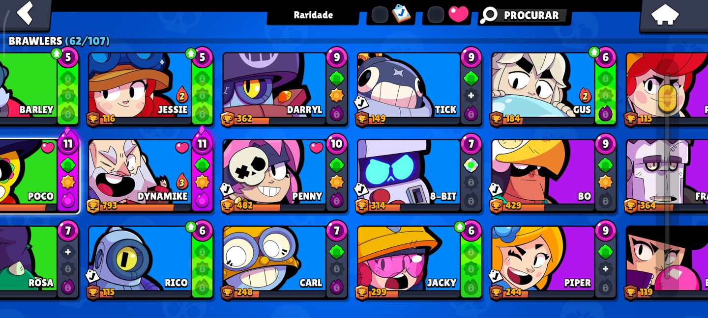 CONTA BRAWL STAR BRABA!!! 16K TROFÉUS