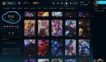 Conta esmeralda 254 skins
