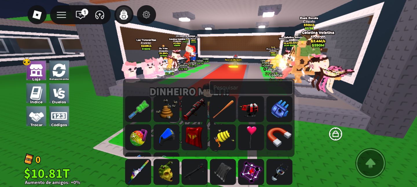 Conta Roblox - Upada em Roube um Brainrot e Grow a Garden