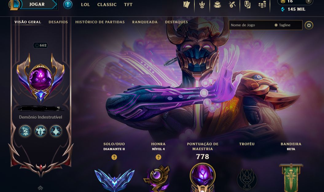 Conta level 662, Diamante II 75 pdl