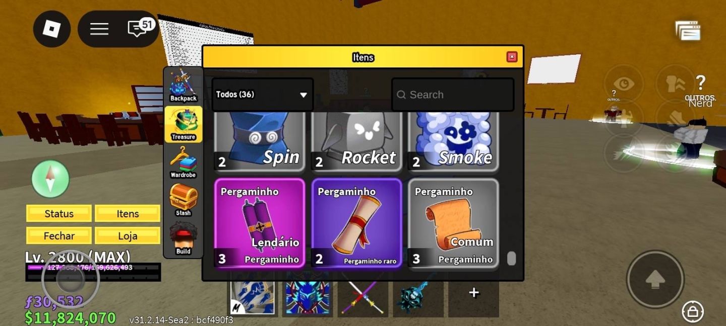 Conta roblox blox fruit