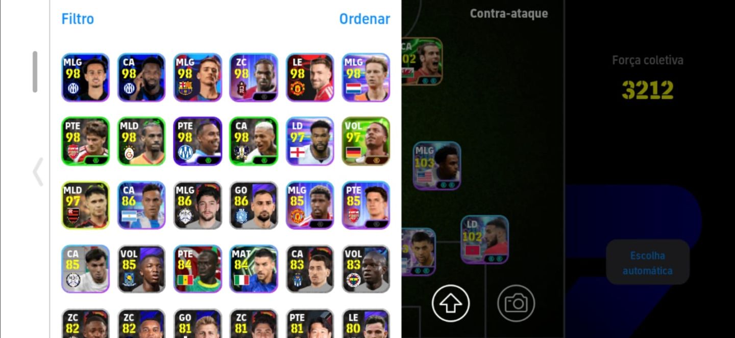 CONTA BRABA eFOOTBALL | FORÇA 3212 | MOURINHO + MULTIPLOS OVER 100+ | KONAMI ID