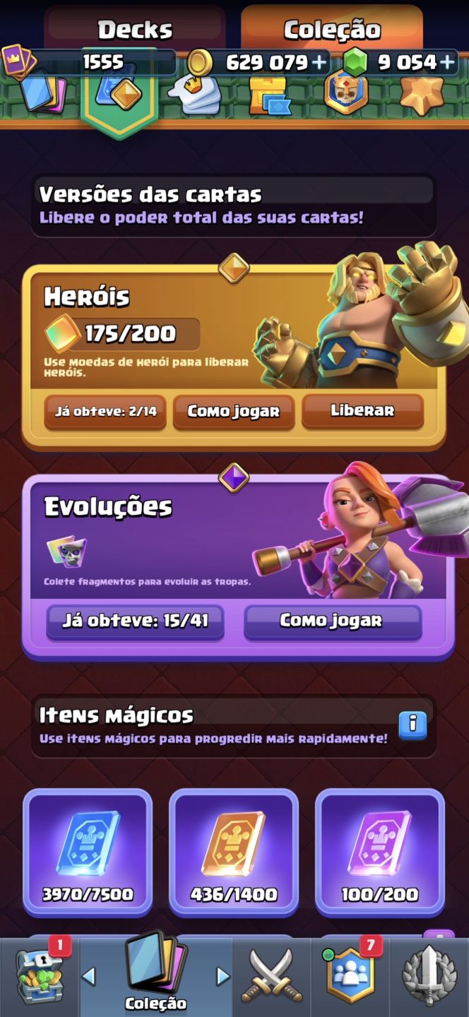 Conta de clash royale 12k de troféus