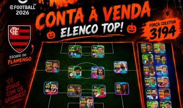 CONTA EFOOTBALL A VENDA | NEYMAR JR BIG TIME E ATAQUE FULL | ELENCO TOP!
