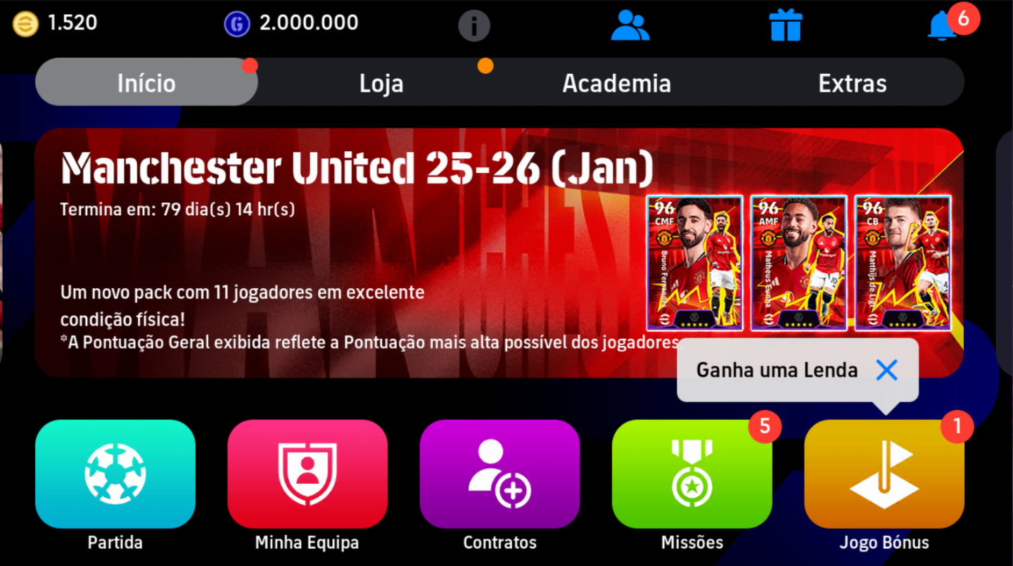 [PREÇO BAIXO]Contas eFootball +12000 Moedas - Entrega Automática