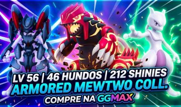CONTA POKÉMON GO LVL 56 (2019) À VENDA 5x ARMORED MEWTWO + GROUDON 100%