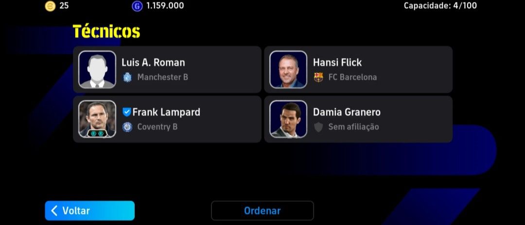 Conta Efootball 3170 perfeita para começar do zero e time iniciante