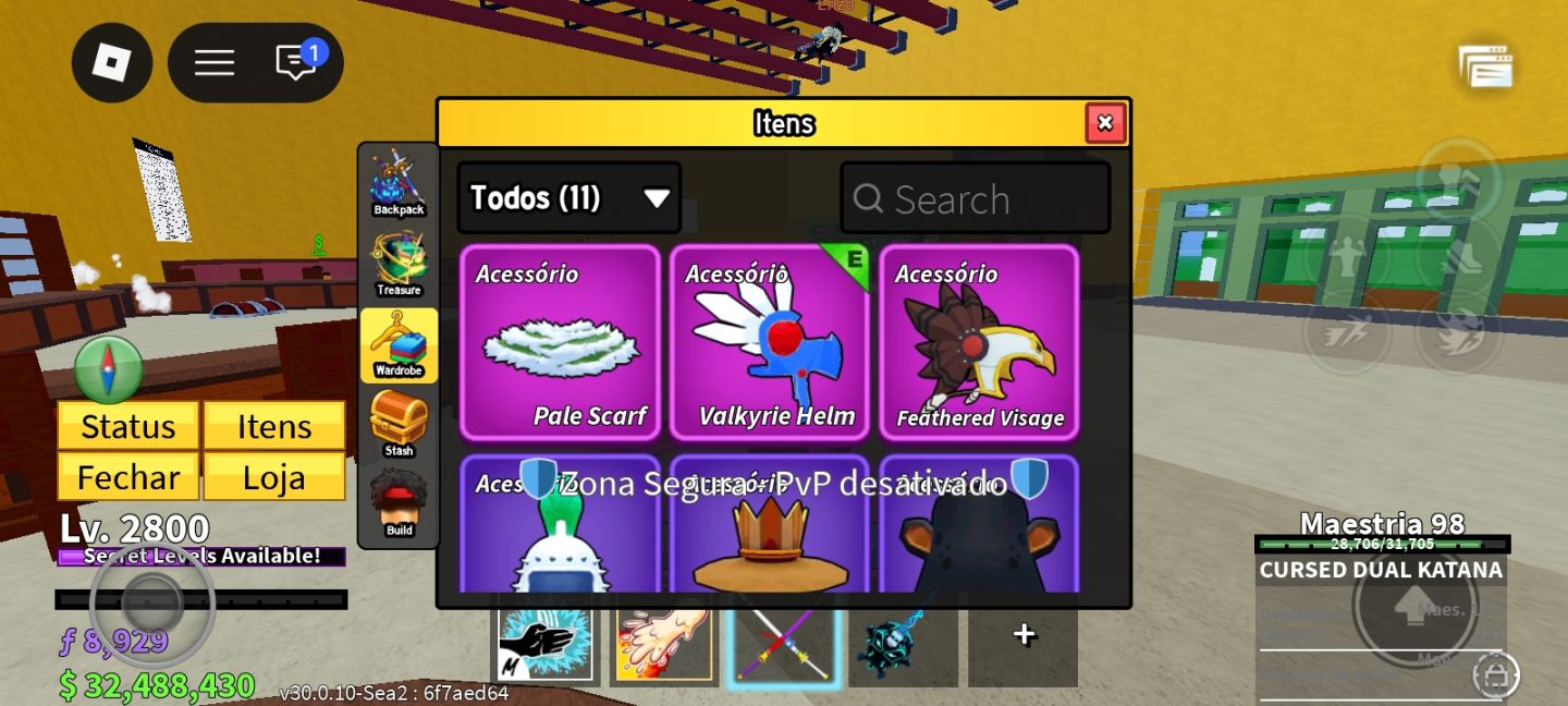 Conta blox fruit barata