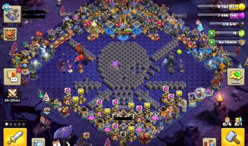 CONTA DO CLASH OF CLANS (CV 18 PRATICAMENTE FULL COM VÁIOS PASSES, SKINS ETC.)