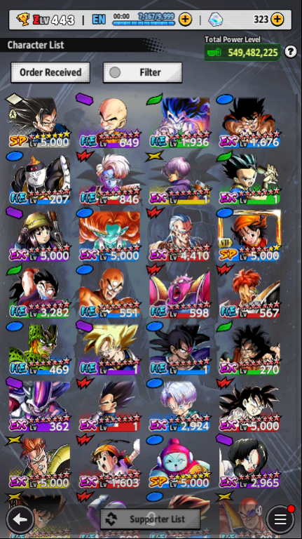Conta Dragon Ball Legends EndGame