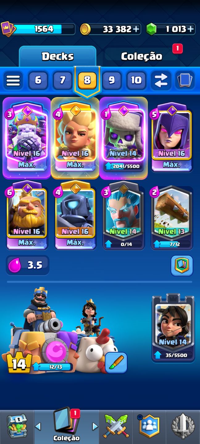 CONTA CLASH ROYALE | | 12.500 TROFÉUS |EVOLUÇÕES + HERÓIS