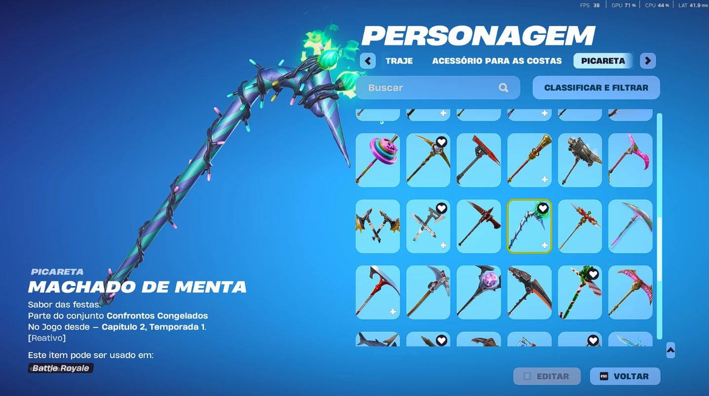 CONTA FORTNITE OG 106 SKINS | CAVALEIRO AZUL, CEIFADOR, OMEGA COMPLETA, MINTY