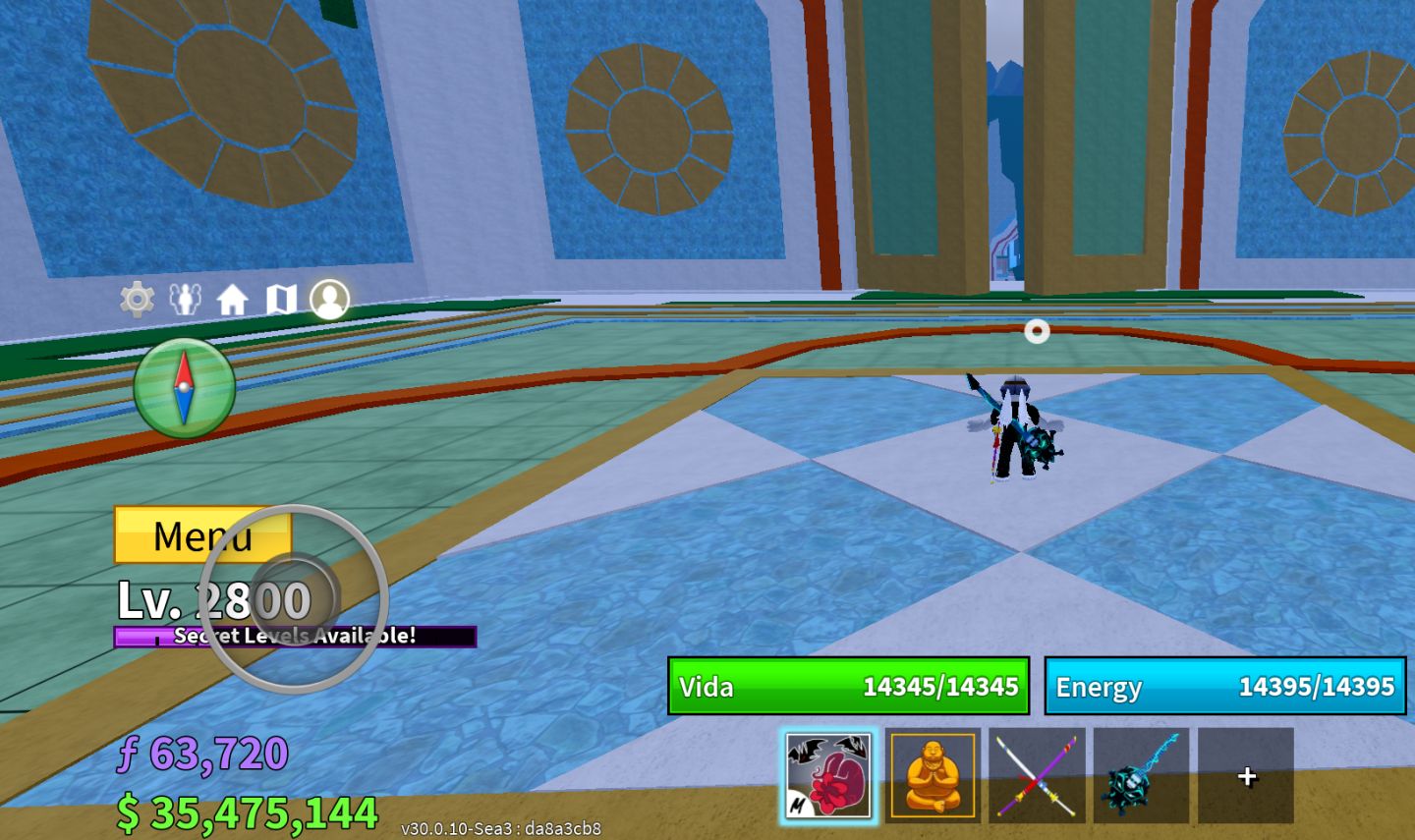 CONTA EXCLUSIVA BLOX FRUITS ANGEL V3 | TODOS ITENS MASTERIZADOS | LEVEL 2800!