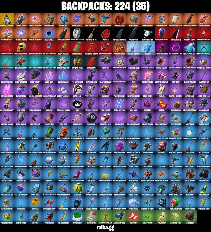 130 Skins - Gold Midas, Subzero Cryptic, Lara Croft, Tony Stark, 2200 vbucks
